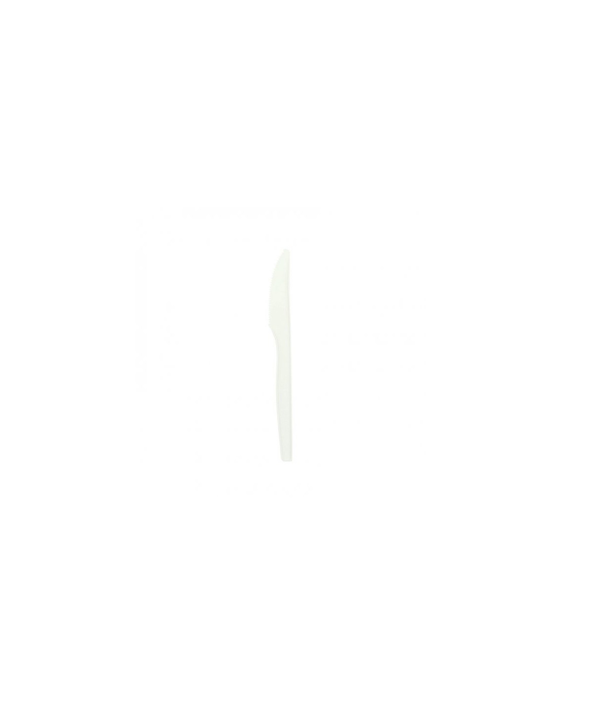 Cuchillo compostable blanco...