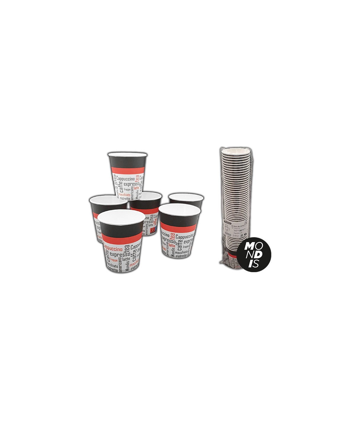 Vaso de cartón 8oz 50/u