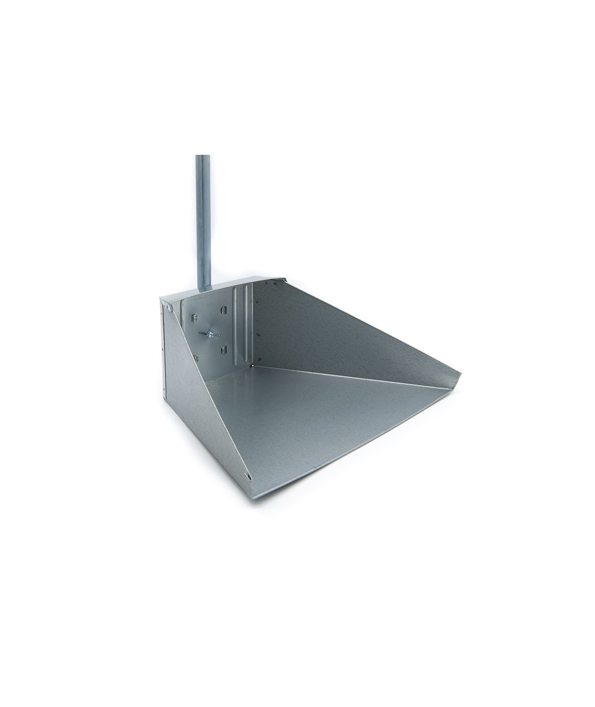 Recogedor galvanizado con palo